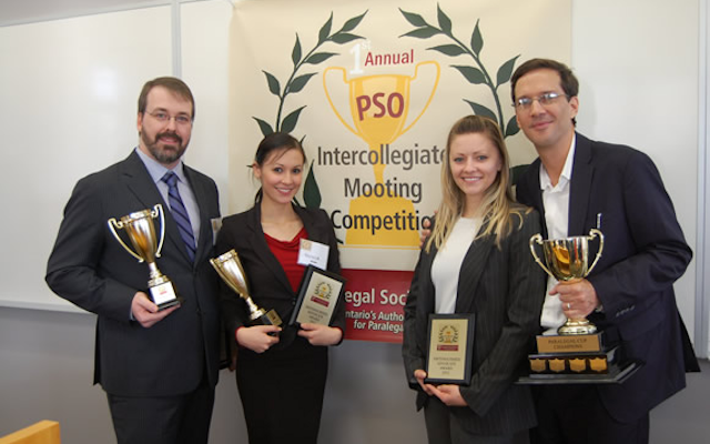Olivia Ho and Royce Calverley - Canadian Business College, Paralegal Cup Champions