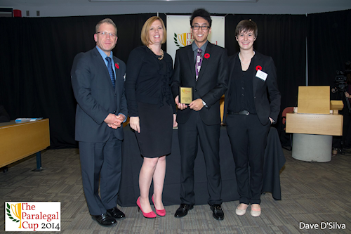 2014 Paralegal Cup 4th Top Distinguished Oral Advocate Award, Clifton Yiu - Seneca College