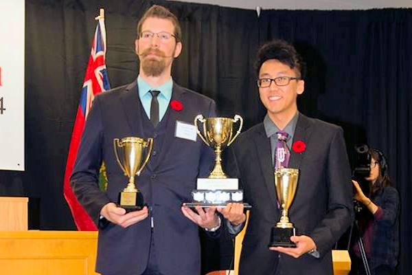 Clifton Yiu and Christopher Gould - Seneca College, Paralegal Cup Champions