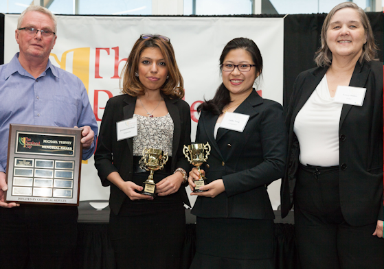 Jenous Lorestani and Cathy Tang - Seneca College, Paralegal Cup Michael Turvey Finalists