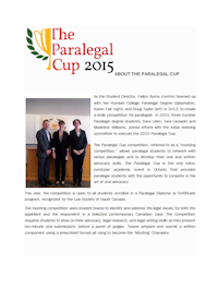 About the Paralegal Cup