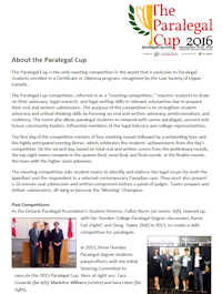 About the Paralegal Cup