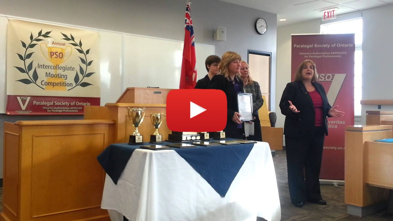 The Inaugural 2013 Paralegal Cup - Awards Ceremony Part II