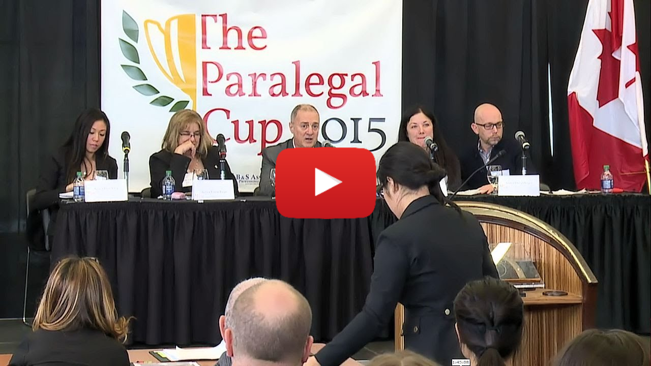 The 2015 Paralegal Cup Final Moot Round