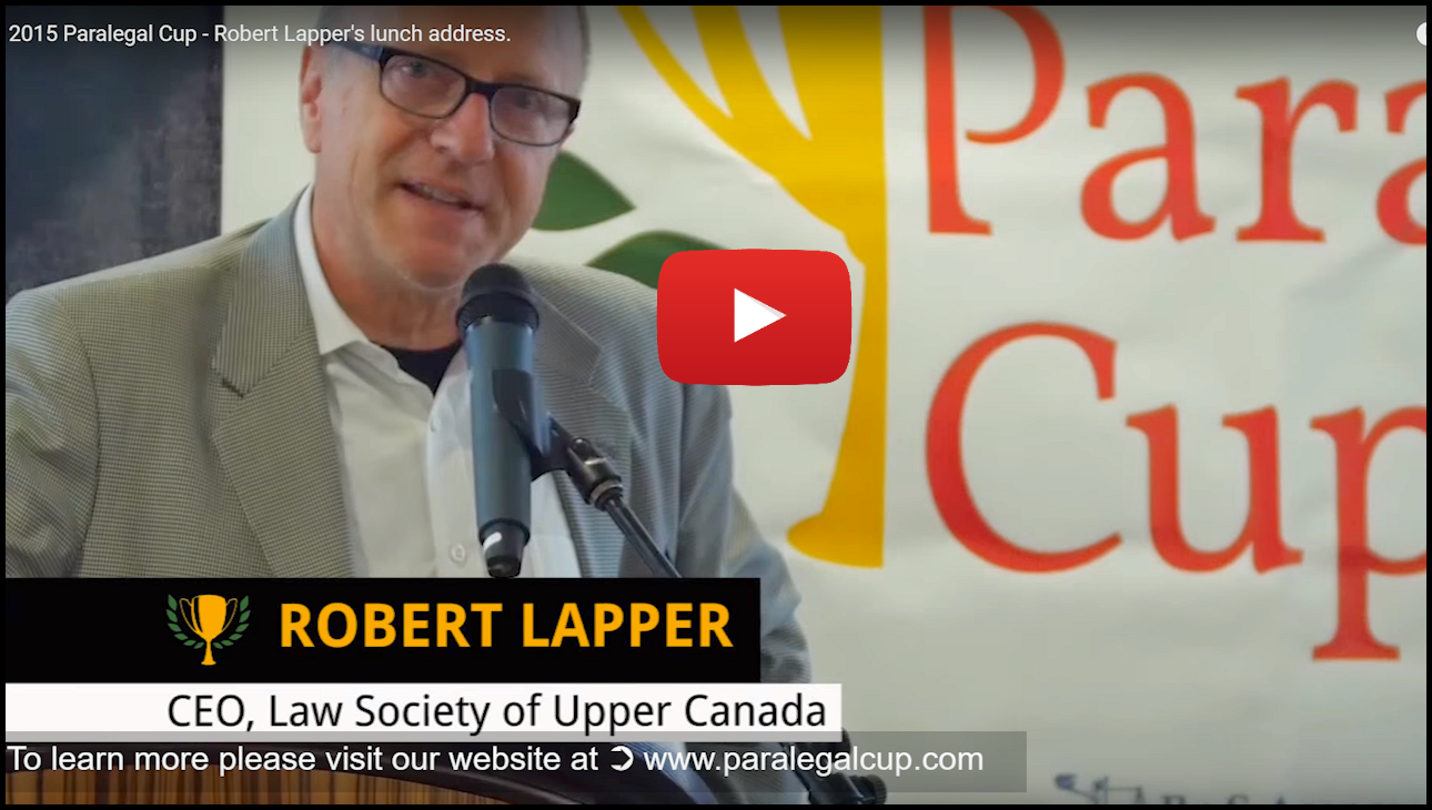 Robert Lapper's Lunch Address
